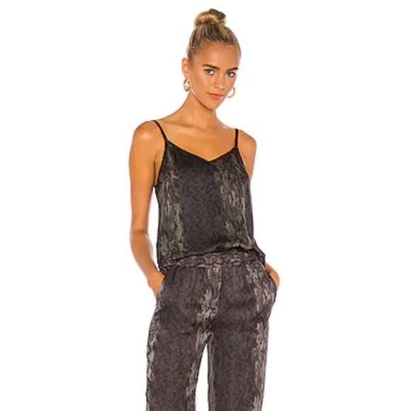 All Saints Tops - All Saints Tami Masala Snake Print Tank Top